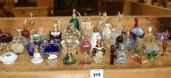 A collection of decorative scent bottles